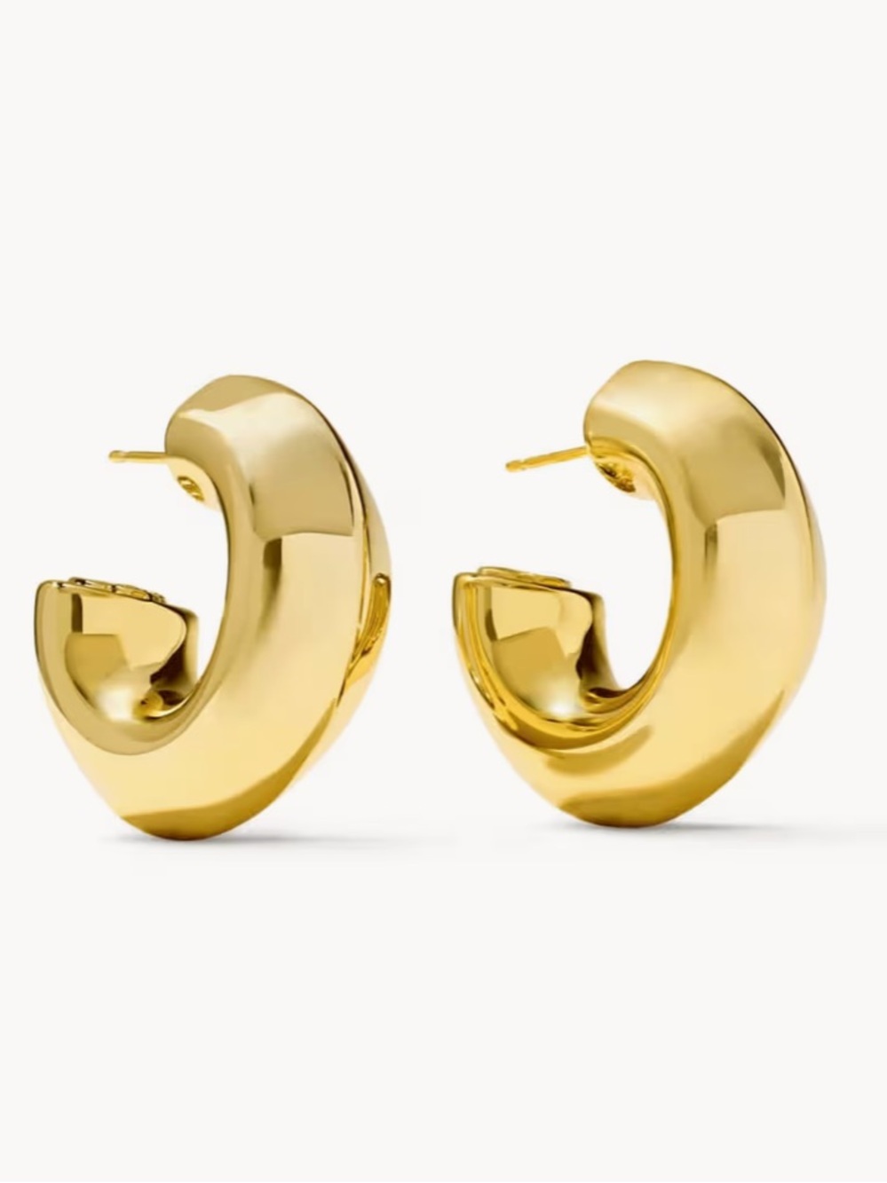 Kendra Scott Embry Gold-Tone Hoop Earrings NWT